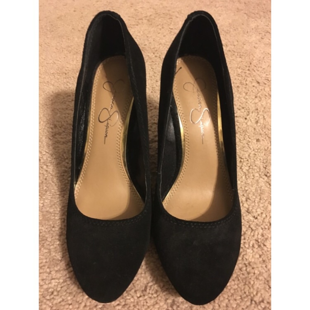 Jessica Simpson black wedges size 6.5